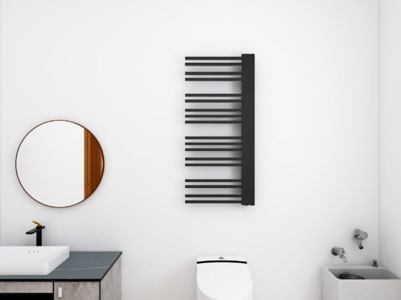 AREZZO Design Calorifer / radiator portprosop BLACK LINE 1200x502mm - negru mat